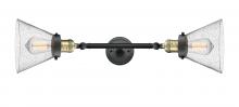 Innovations Lighting 208L-BAB-G44 - Cone - 2 Light - 8 inch - Black Antique Brass - Bath Vanity Light