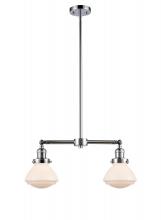 Innovations Lighting 209-PC-G321 - Olean - 2 Light - 22 inch - Polished Chrome - Stem Hung - Island Light