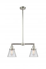 Innovations Lighting 209-PN-G62 - Cone - 2 Light - 21 inch - Polished Nickel - Stem Hung - Island Light