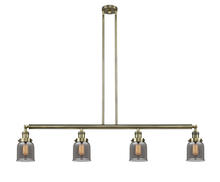 Innovations Lighting 214-AB-G53 - Bell - 4 Light - 50 inch - Antique Brass - Stem Hung - Island Light