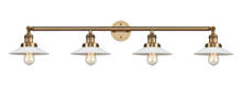 Innovations Lighting 215-BB-G1 - Halophane - 4 Light - 45 inch - Brushed Brass - Bath Vanity Light