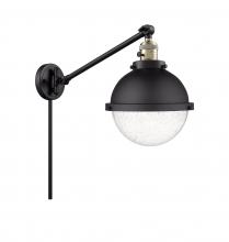 Innovations Lighting 237-BAB-HFS-84-BK - Hampden - 1 Light - 9 inch - Black Antique Brass - Swing Arm