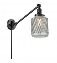 Innovations Lighting 237-BK-G262 - Stanton - 1 Light - 6 inch - Matte Black - Swing Arm