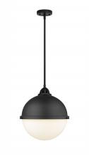 Innovations Lighting 288-1S-BK-HFS-121-BK-LED - Hampden - 1 Light - 13 inch - Matte Black - Cord hung - Pendant