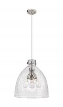 Innovations Lighting 410-3PL-SN-G412-18SDY - Newton Bell - 3 Light - 18 inch - Satin Nickel - Cord hung - Pendant