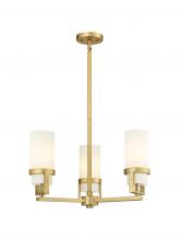 Innovations Lighting 426-3CR-BB-G426-8WH - Utopia - 3 Light - 22 inch - Brushed Brass - Pendant