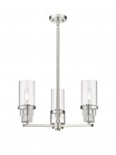 Innovations Lighting 426-3CR-SN-G426-8CL - Utopia - 3 Light - 22 inch - Satin Nickel - Pendant