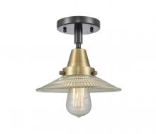 Innovations Lighting 447-1C-BAB-G2 - Halophane - 1 Light - 9 inch - Black Antique Brass - Flush Mount