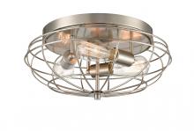 Innovations Lighting 510-3C-SN - Providence - 3 Light - 15 inch - Brushed Satin Nickel - Flush Mount