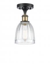 Innovations Lighting 516-1C-BAB-G442 - Brookfield - 1 Light - 6 inch - Black Antique Brass - Semi-Flush Mount