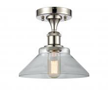 Innovations Lighting 516-1C-PN-G132 - Orwell - 1 Light - 8 inch - Polished Nickel - Semi-Flush Mount