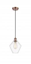 Innovations Lighting 516-1P-AC-G652-8 - Cindyrella - 1 Light - 8 inch - Antique Copper - Cord hung - Mini Pendant