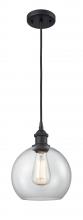 Innovations Lighting 516-1P-BK-G122C-8CL - Athens - 1 Light - 8 inch - Matte Black - Cord hung - Mini Pendant