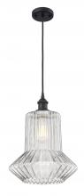 Innovations Lighting 516-1P-BK-G212 - Springwater - 1 Light - 12 inch - Matte Black - Cord hung - Mini Pendant