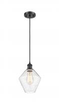 Innovations Lighting 516-1P-BK-G654-8 - Cindyrella - 1 Light - 8 inch - Matte Black - Cord hung - Mini Pendant