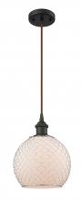 Innovations Lighting 516-1P-OB-G121-8CSN - Farmhouse Chicken Wire - 1 Light - 8 inch - Oil Rubbed Bronze - Cord hung - Mini Pendant