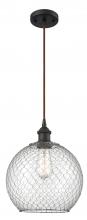 Innovations Lighting 516-1P-OB-G122-10CSN - Farmhouse Chicken Wire - 1 Light - 10 inch - Oil Rubbed Bronze - Cord hung - Mini Pendant