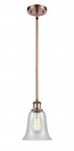 Innovations Lighting 516-1S-AC-G2812 - Hanover - 1 Light - 6 inch - Antique Copper - Mini Pendant