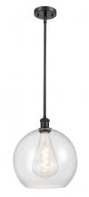 Innovations Lighting 516-1S-BK-G124-12 - Athens - 1 Light - 12 inch - Matte Black - Mini Pendant