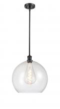 Innovations Lighting 516-1S-BK-G124-14 - Athens - 1 Light - 14 inch - Matte Black - Pendant