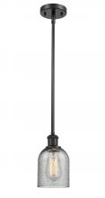 Innovations Lighting 516-1S-BK-G257 - Caledonia - 1 Light - 5 inch - Matte Black - Mini Pendant