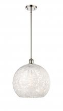 Innovations Lighting 516-1S-PN-G1216-14WM - White Mouchette - 1 Light - 14 inch - Polished Nickel - Pendant