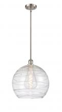 Innovations Lighting 516-1S-SN-G1213-14 - Athens Deco Swirl - 1 Light - 14 inch - Brushed Satin Nickel - Pendant