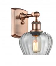 Innovations Lighting 516-1W-AC-G92-LED - Fenton - 1 Light - 7 inch - Antique Copper - Sconce