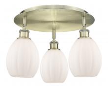 Innovations Lighting 516-3C-AB-G81 - Eaton - 3 Light - 17 inch - Antique Brass - Flush Mount