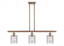 Innovations Lighting 516-3I-AC-G112 - Cobbleskill - 3 Light - 36 inch - Antique Copper - Cord hung - Island Light