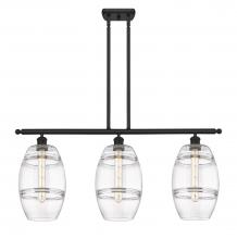 Innovations Lighting 516-3I-BK-G557-8CL - Vaz - 3 Light - 36 inch - Matte Black - Cord hung - Island Light