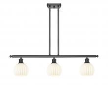 Innovations Lighting 516-3I-OB-G1217-6WV - White Venetian - 3 Light - 36 inch - Oil Rubbed Bronze - Stem Hung - Island Light