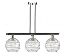 Innovations Lighting 516-3I-PC-G1213-10 - Athens Deco Swirl - 3 Light - 37 inch - Polished Chrome - Cord hung - Island Light