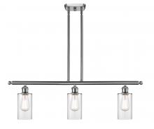 Innovations Lighting 516-3I-SN-G802 - Clymer - 3 Light - 36 inch - Brushed Satin Nickel - Cord hung - Island Light