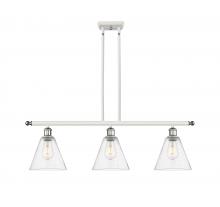 Innovations Lighting 516-3I-WPC-GBC-84 - Berkshire - 3 Light - 36 inch - White Polished Chrome - Cord hung - Island Light