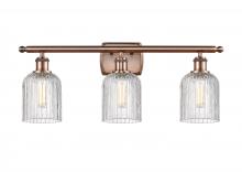 Innovations Lighting 516-3W-AC-G559-5CL - Bridal Veil - 3 Light - 25 inch - Antique Copper - Bath Vanity Light