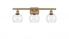 Innovations Lighting 516-3W-BB-G122-6 - Athens - 3 Light - 26 inch - Brushed Brass - Bath Vanity Light