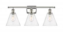 Innovations Lighting 516-3W-PN-GBC-84 - Berkshire - 3 Light - 28 inch - Polished Nickel - Bath Vanity Light