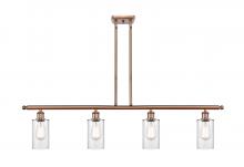 Innovations Lighting 516-4I-AC-G802 - Clymer - 4 Light - 48 inch - Antique Copper - Cord hung - Island Light