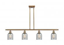 Innovations Lighting 516-4I-BB-G257 - Caledonia - 4 Light - 48 inch - Brushed Brass - Cord hung - Island Light