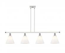 Innovations Lighting 516-4I-WPC-GBC-81 - Berkshire - 4 Light - 48 inch - White Polished Chrome - Cord hung - Island Light