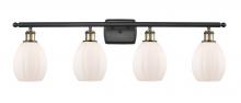 Innovations Lighting 516-4W-BAB-G81 - Eaton - 4 Light - 36 inch - Black Antique Brass - Bath Vanity Light