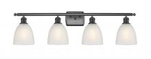 Innovations Lighting 516-4W-BK-G381 - Castile - 4 Light - 36 inch - Matte Black - Bath Vanity Light