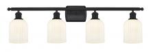 Innovations Lighting 516-4W-BK-G559-5GWH - Bridal Veil - 4 Light - 35 inch - Matte Black - Bath Vanity Light