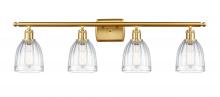 Innovations Lighting 516-4W-SG-G442 - Brookfield - 4 Light - 36 inch - Satin Gold - Bath Vanity Light