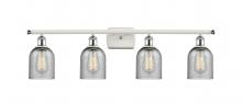 Innovations Lighting 516-4W-WPC-G257 - Caledonia - 4 Light - 35 inch - White Polished Chrome - Bath Vanity Light