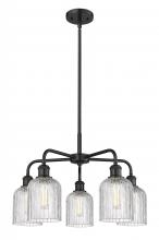 Innovations Lighting 516-5CR-BK-G559-5CL - Bridal Veil - 5 Light - 23 inch - Matte Black - Chandelier