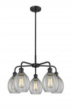 Innovations Lighting 516-5CR-BK-G82 - Eaton - 5 Light - 24 inch - Matte Black - Chandelier