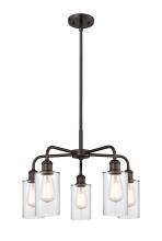 Innovations Lighting 516-5CR-OB-G802 - Clymer - 5 Light - 22 inch - Oil Rubbed Bronze - Chandelier