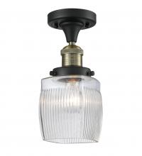 Innovations Lighting 517-1CH-BAB-G302 - Colton - 1 Light - 6 inch - Black Antique Brass - Semi-Flush Mount